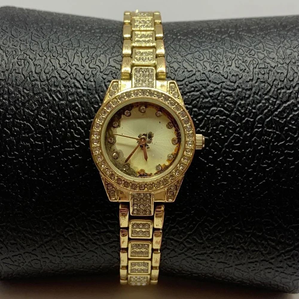 Charter Club 100087896BX Women's Gold-Tone Bracelet Analog Dial Watch NWC43